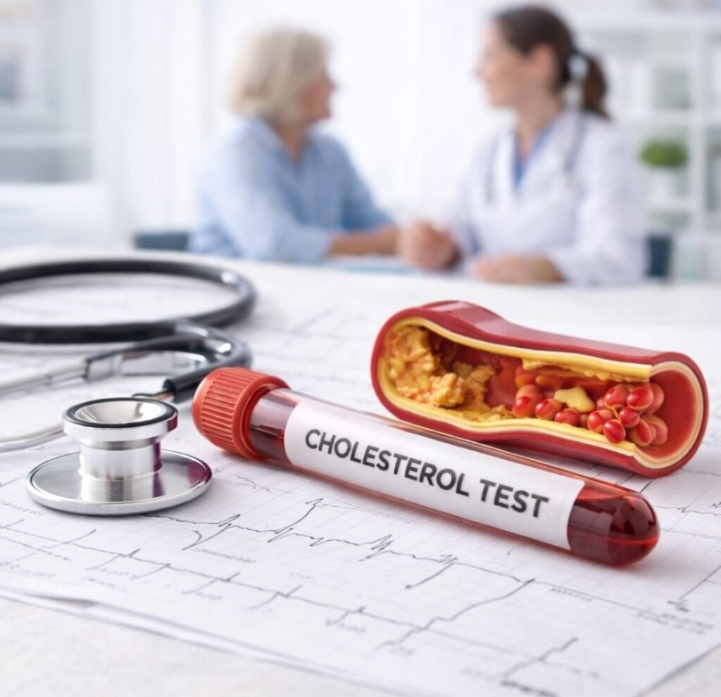 colesterolo alto, analisi sangue, rischio cardiovascolare arterie